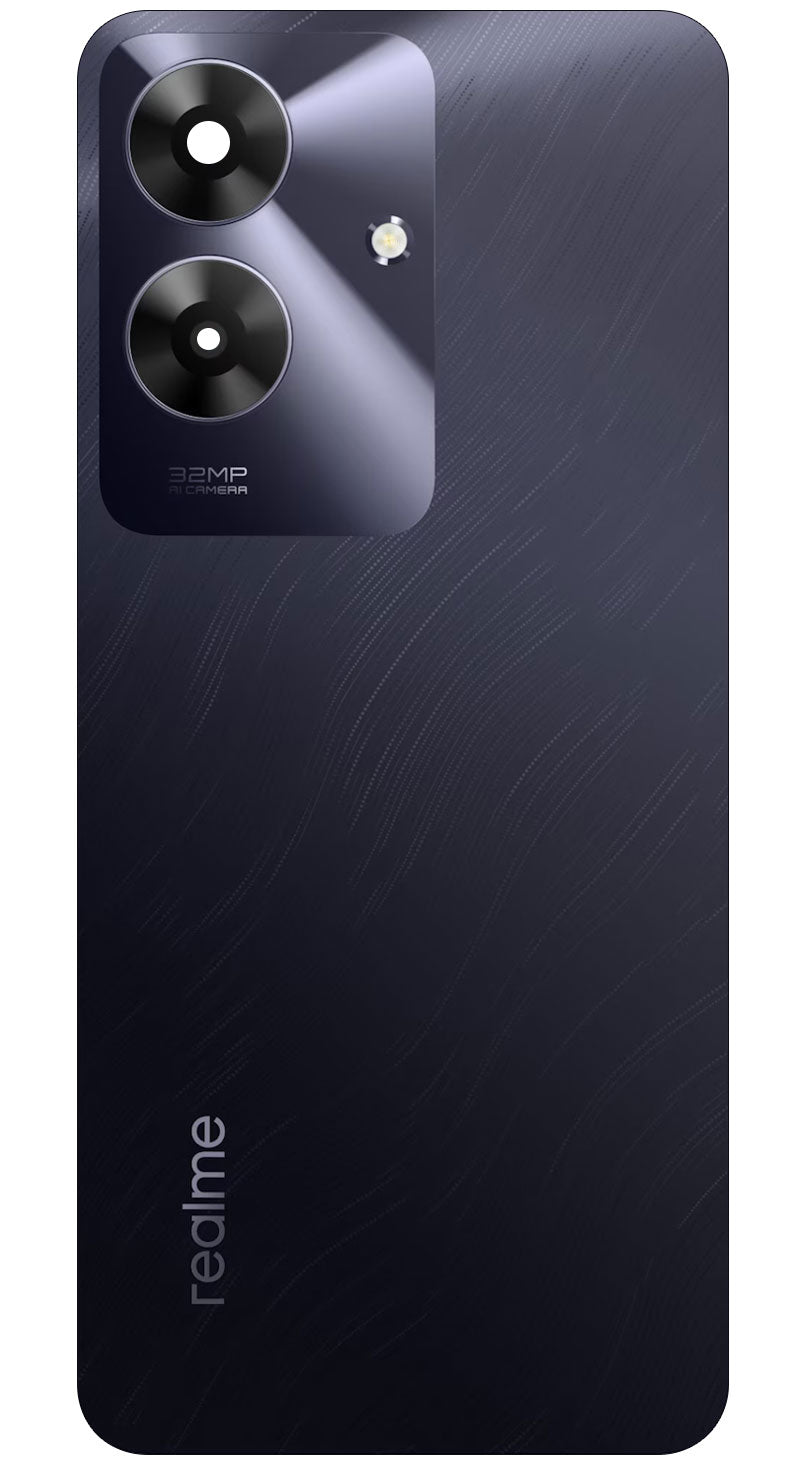 Batterilucka Realme Note 60, Svart (Marble Black), Service Pack 621033000293