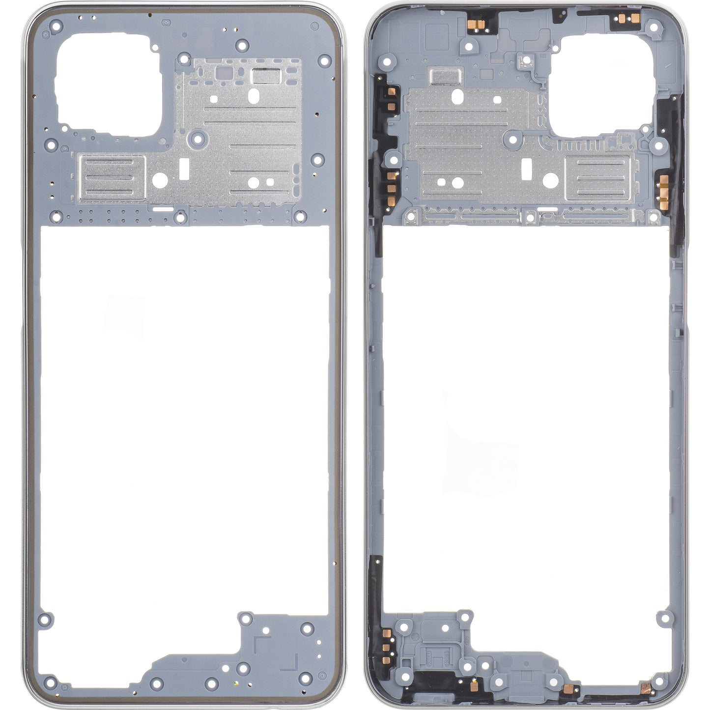 Mellanhölje Oppo A92, vit