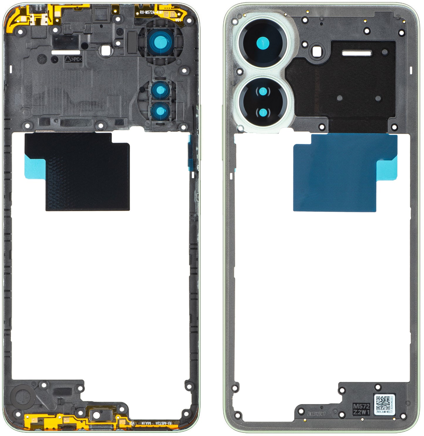 Mellanhölje Xiaomi Redmi 13C, Grön (Clover Green), Service Pack 560004C3UA00