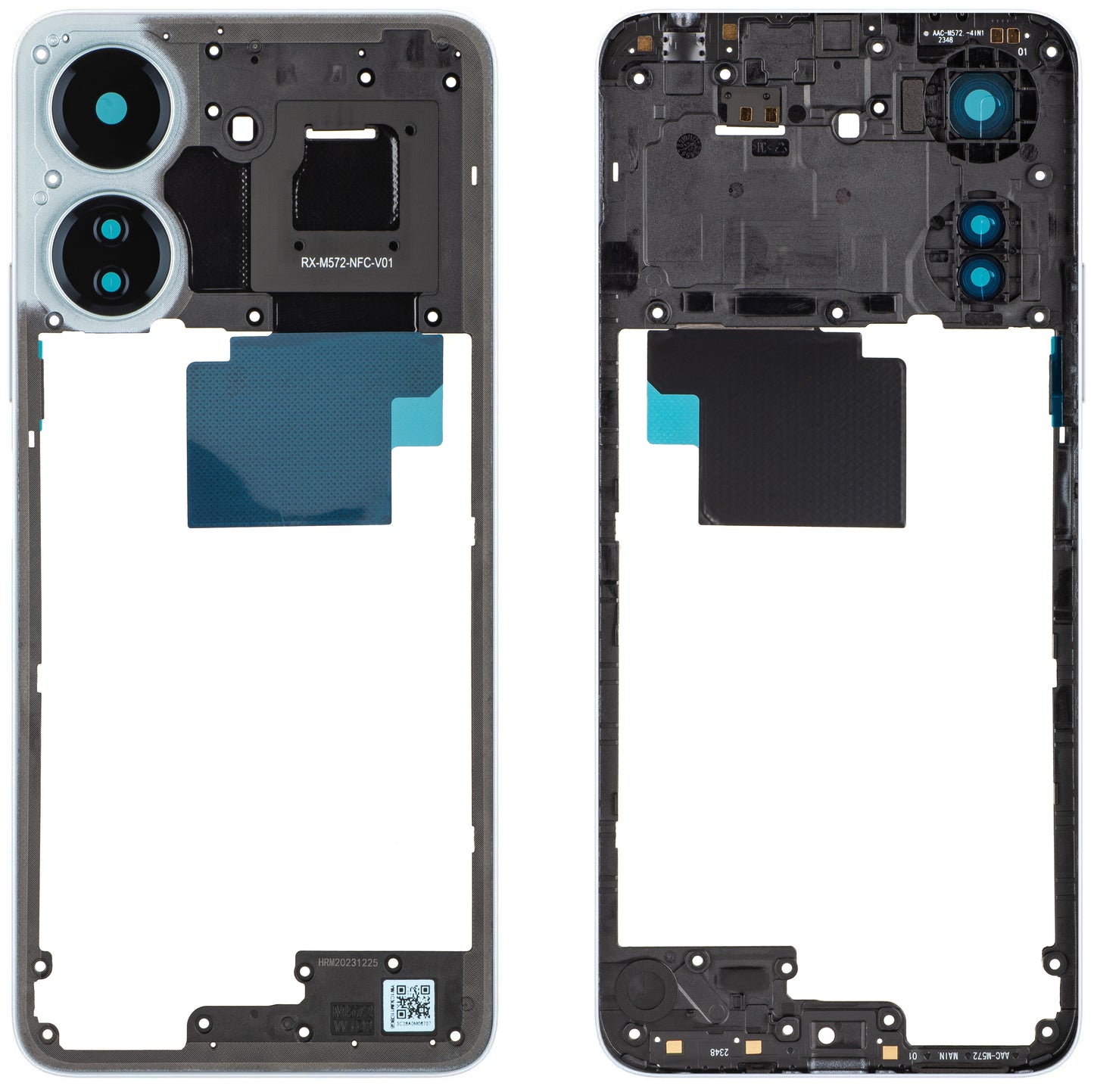 Mellanhölje Xiaomi Redmi 13C NFC, Blått, Service Pack 560001C3UN00