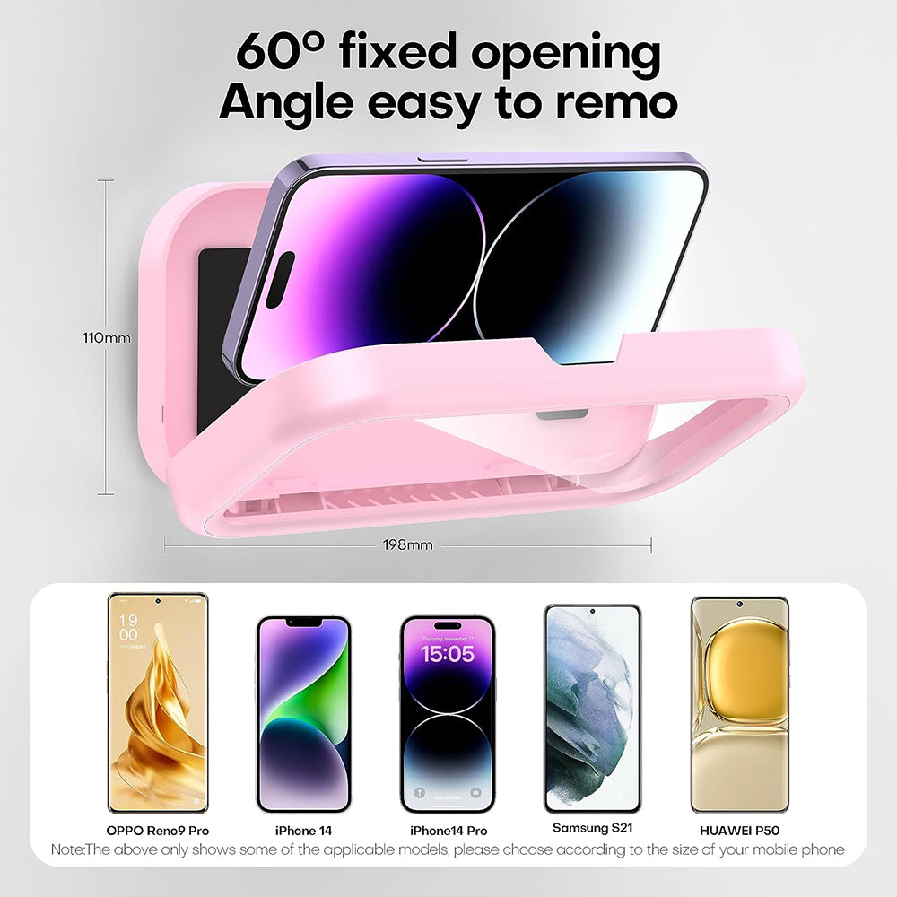 Väggfodral med Touch Membran Techsuit LC-999 för Telefon, Vattentät, Roséguld