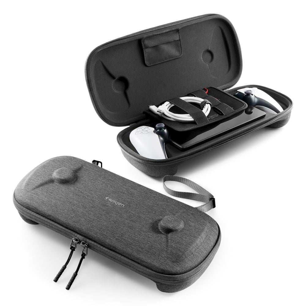 Spigen Klasden Skyddsfodral för Sony Playstation Portal Remote Player-konsol, Grå AGP09756