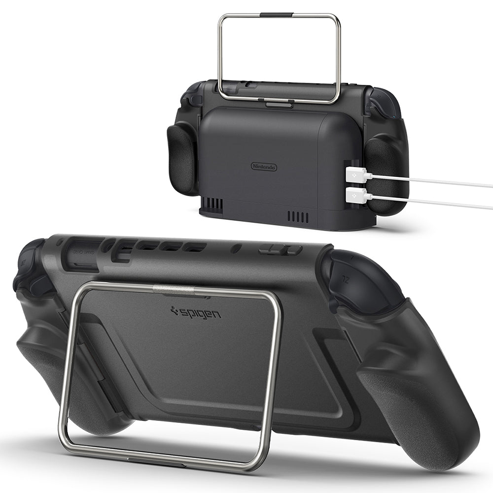 Spigen Dual Grip Pro skyddshölje för Nintendo Switch 2, Svart ACS10196