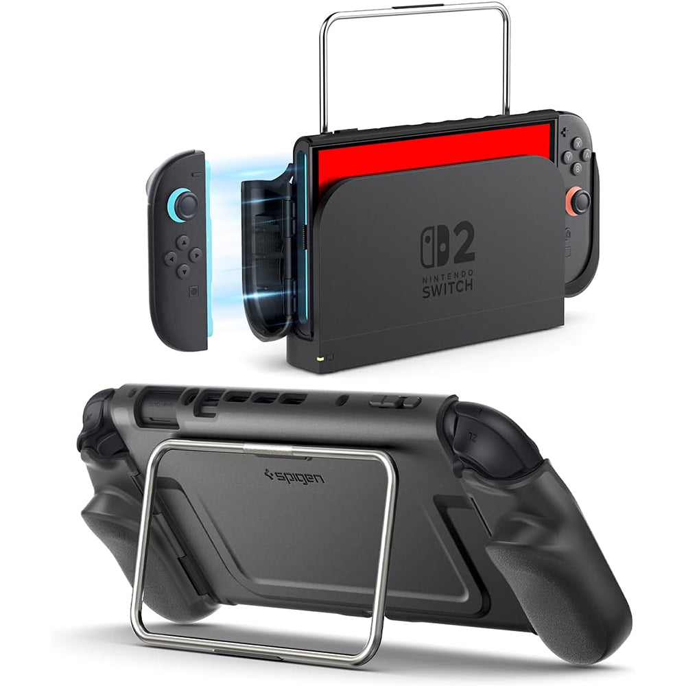 Spigen Dual Grip Pro skyddshölje för Nintendo Switch 2, Svart ACS10196