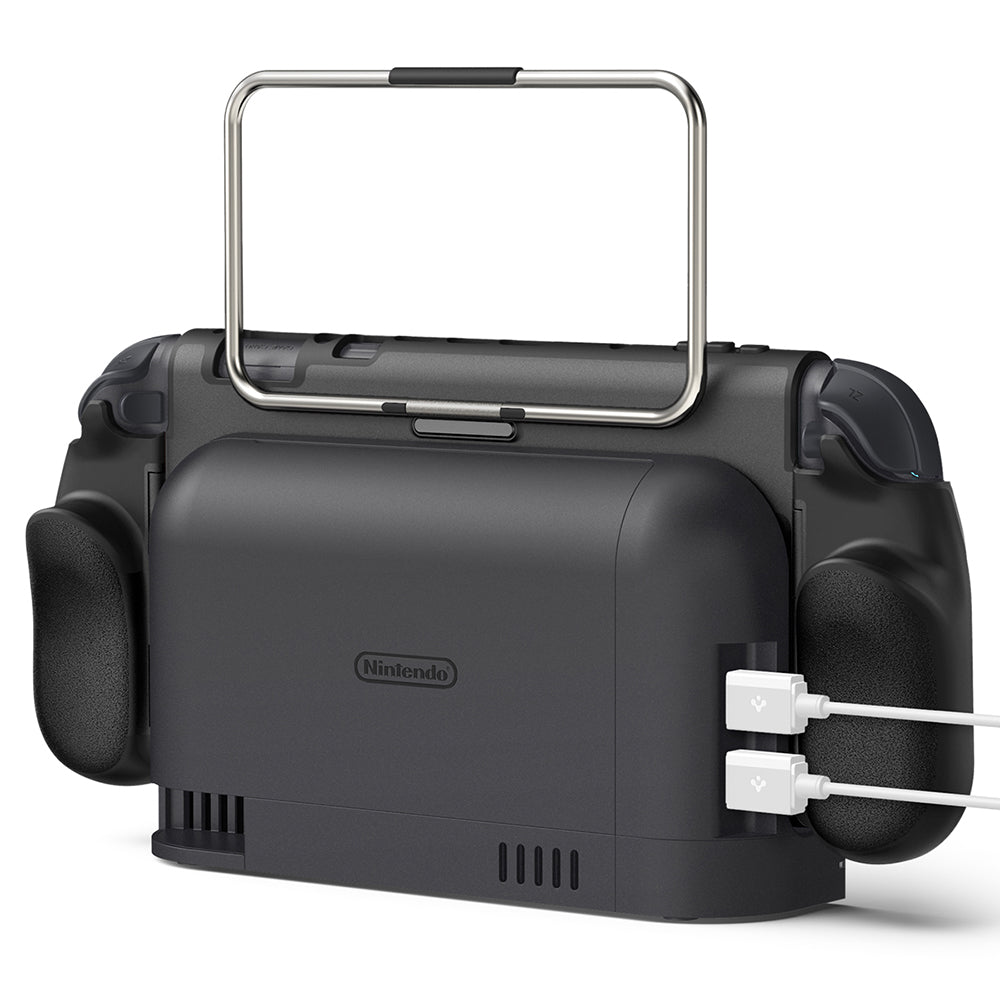 Spigen Dual Grip Pro skyddshölje för Nintendo Switch 2, Svart ACS10196