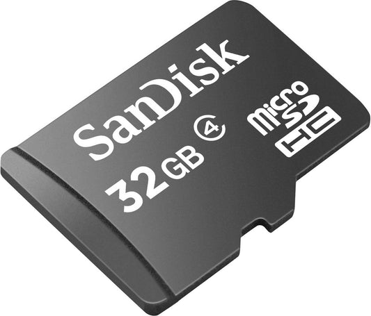 SanDisk microSDHC-minneskort, 32 GB, klass 4 SDSDQM-032G-B35