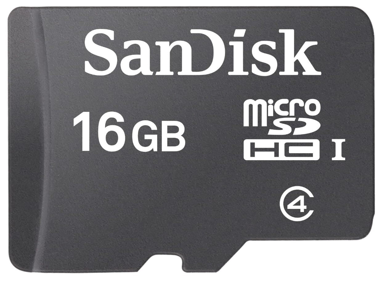 SanDisk microSDHC minneskort, 16 Gb, klass 4 SDSDQM-016G-B35
