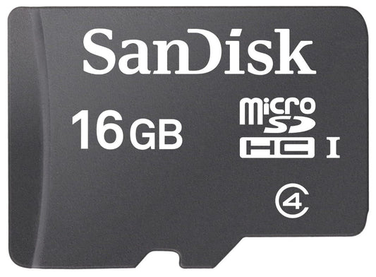 SanDisk microSDHC minneskort, 16 Gb, klass 4 SDSDQM-016G-B35
