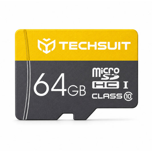 Techsuit THCM11 microSDXC-minneskort, 64 GB, klass 10, med adapter