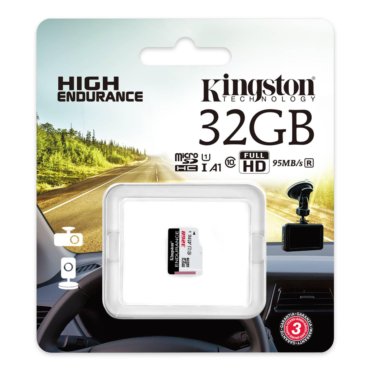 Kingston High Endurance microSDHC-minneskort, 32Gb, Klass 10 / UHS-1 U1 SDCE/32GB