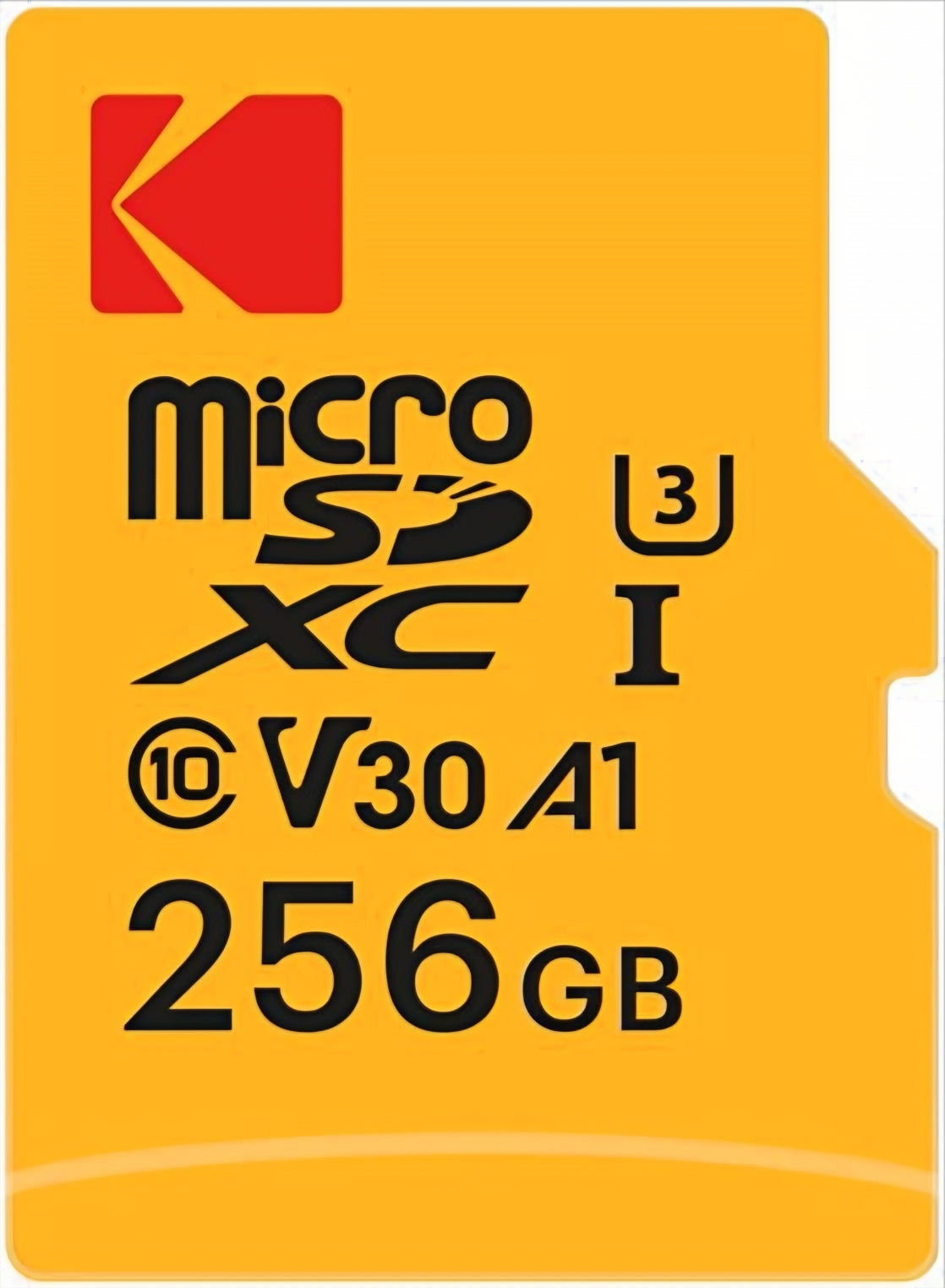 microSDXC-minneskort Kodak Ultra Performance, 256Gb, Klass 10 / UHS-1 U3, med adapter EKMSDM256GXC10HPRK