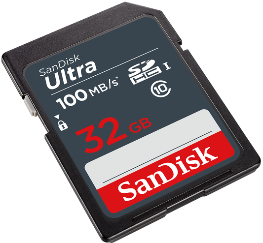 SDHC-minneskort SanDisk Ultra, 32Gb, Klass 10 SDSDUNR-032G-GN3IN