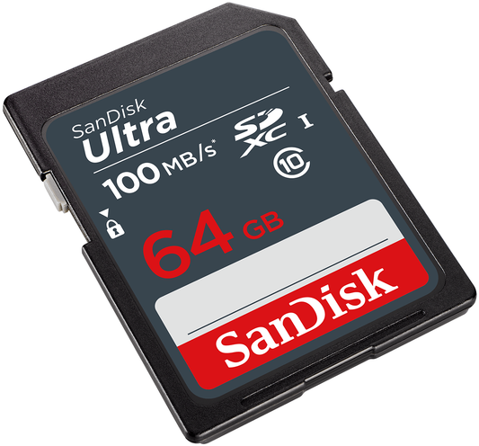 SDXC-minneskort SanDisk Ultra, 64GB, Klass 10 SDSDUNR-064G-GN3IN