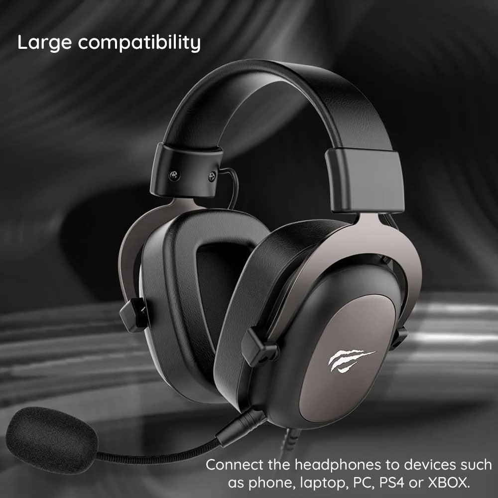 Gaminghörlurar 3.5mm HAVIT H2002D, 2m, Lila