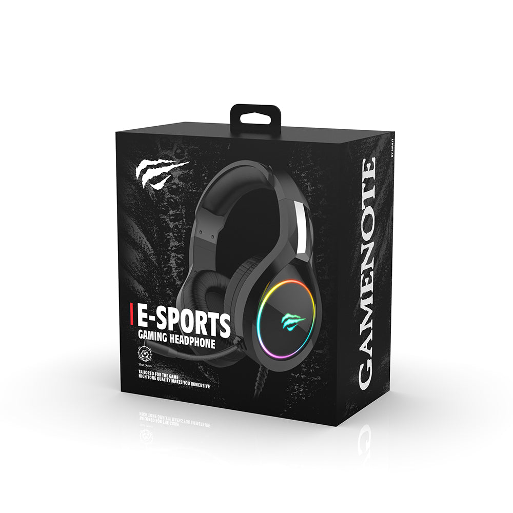 Gaminghörlurar 3.5mm HAVIT H2002D, 2m, Lila