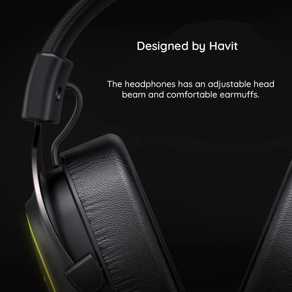 Gaminghörlurar 3.5mm HAVIT H2002P, 2m, Svarta