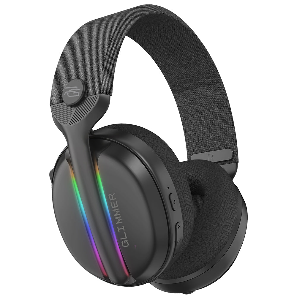 Proove Glimmer trådlösa gaminghörlurar, RGB, BT / Wi-Fi / Kabel, Svarta WHGL00022001