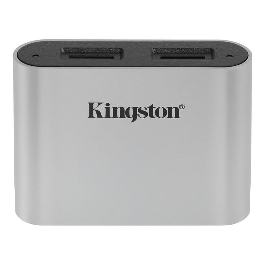 Kingston Workflow USB 3.2-kortläsare, dubbla microSD-kort, grå WFS-SDC
