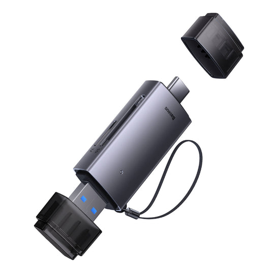 Kortläsare USB/USB-C Baseus Lite, SD - microSD, Grå WKQX060113