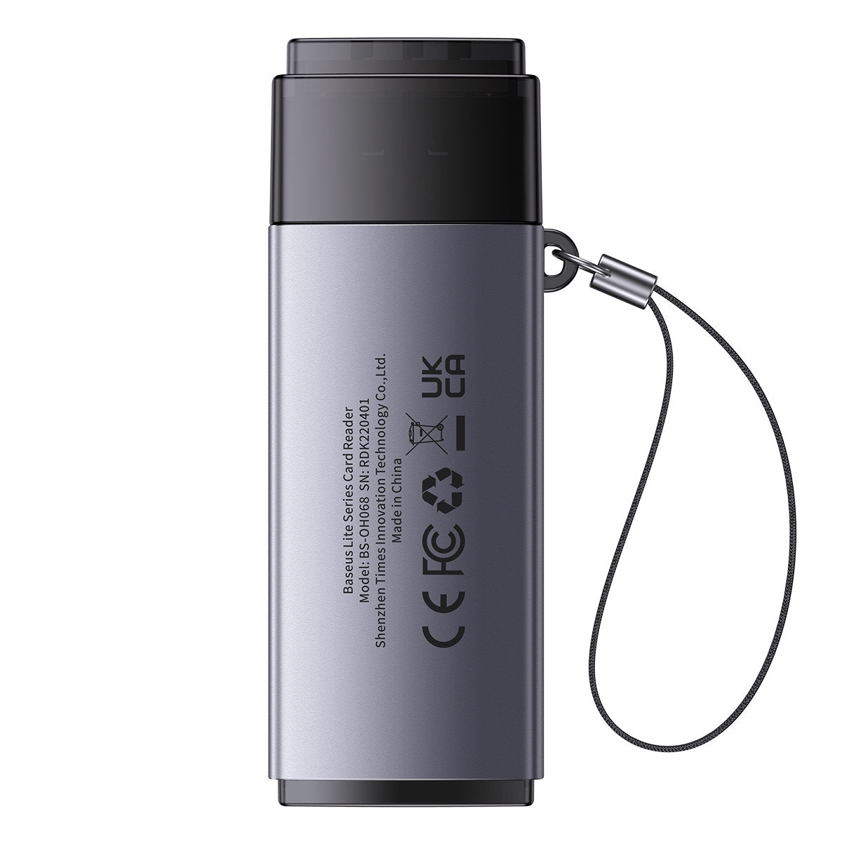 Baseus BS-OH069 USB-kortläsare, SD - microSD, grå WKQX060013