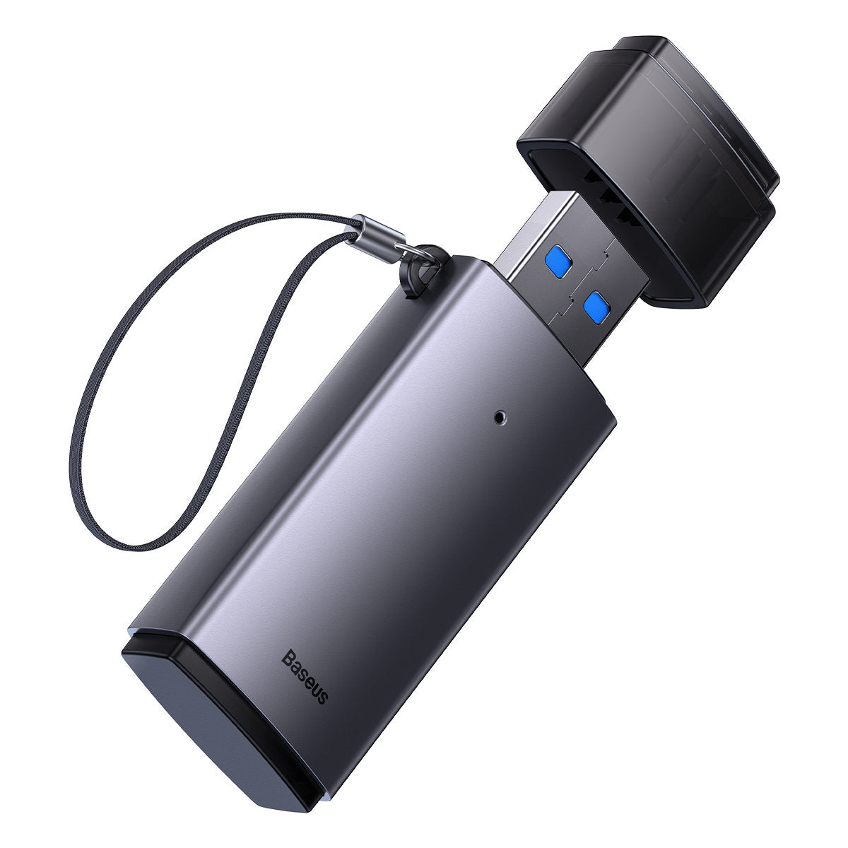 Baseus BS-OH069 USB-kortläsare, SD - microSD, grå WKQX060013