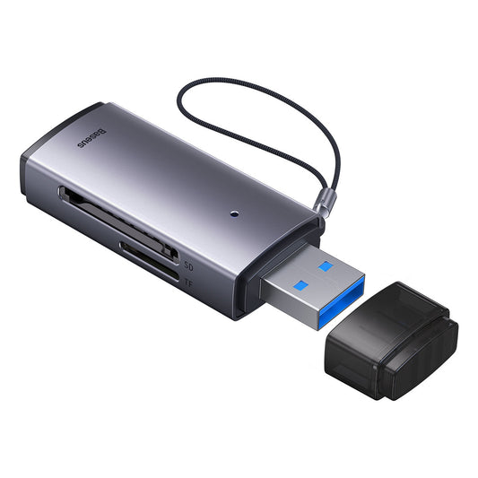Baseus BS-OH069 USB-kortläsare, SD - microSD, grå WKQX060013