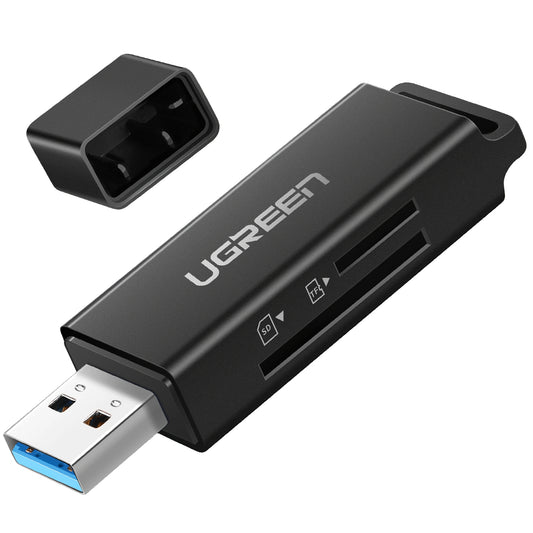 USB 3.0-kortläsare UGREEN CM104, SD - microSD, Svart
