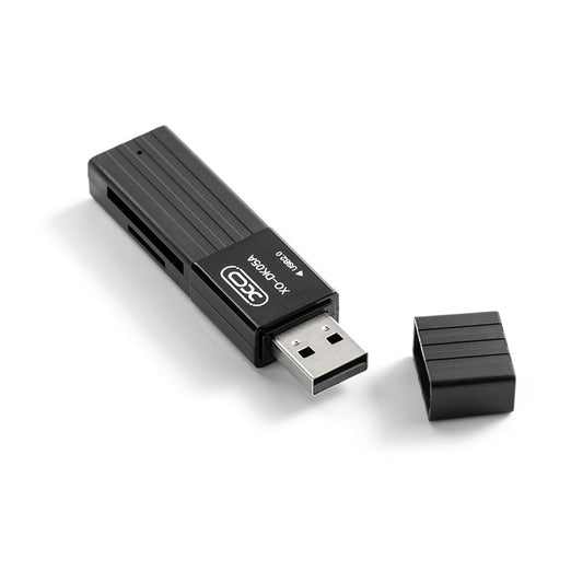 USB-kortläsare XO Design DK05A, SD - microSD, Svart