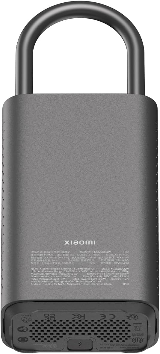 Bilkompressor Xiaomi Mi Bärbar luftpump 2 BHR7112GL