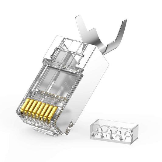 UGREEN NW123 nätverkskontakt, RJ45, Cat6A/7, set om 10 stycken