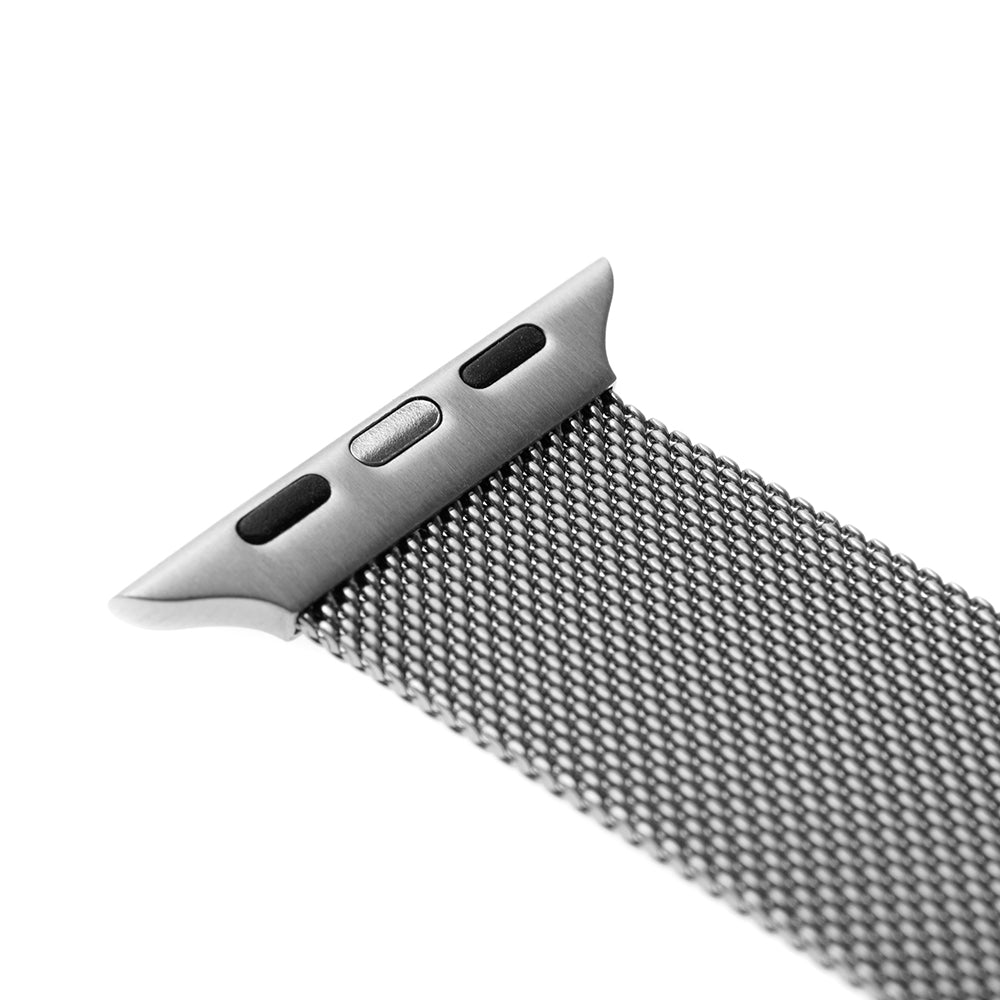 Fixed Mesh-armband för Apple Watch 42mm / 41mm / 40mm / 38mm Series, Silver