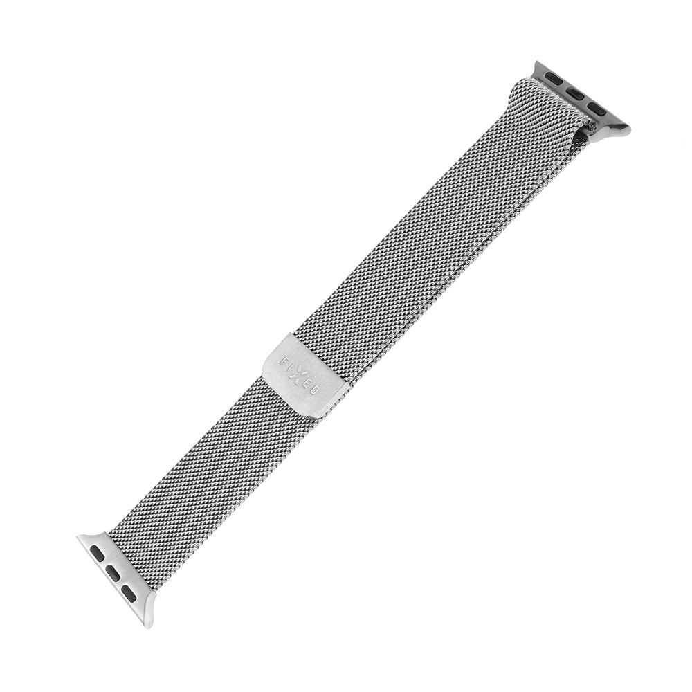 Fixed Mesh-armband för Apple Watch 42mm / 41mm / 40mm / 38mm Series, Silver