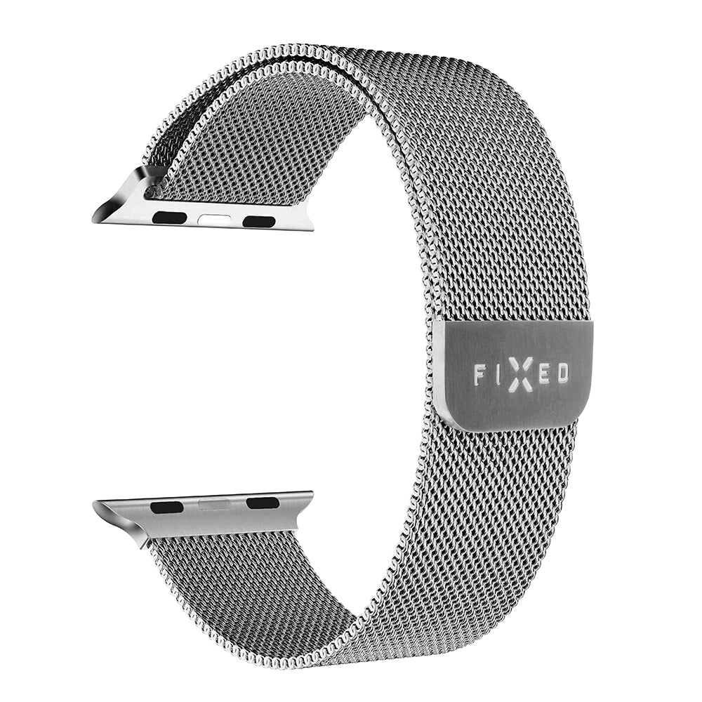 Fixed Mesh-armband för Apple Watch 49mm / 46mm / 45mm / 44mm / 42mm Series, Silver