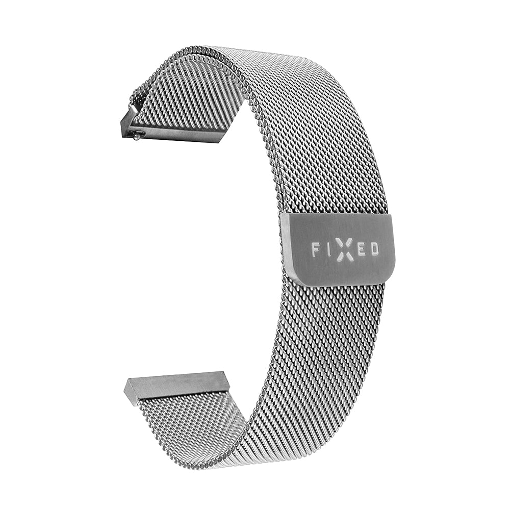Fixed Mesh-armband för Huawei Watch / Xiaomi Watch Series, 22mm, Silver
