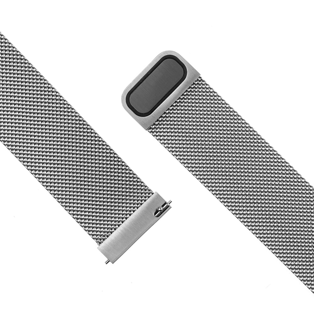 Fixed Mesh-armband för Huawei Watch / Xiaomi Watch Series, 22mm, Silver