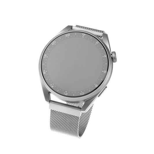 Fixed Mesh-armband för Samsung Galaxy Watch / Huawei Watch Series, 20mm, Silver