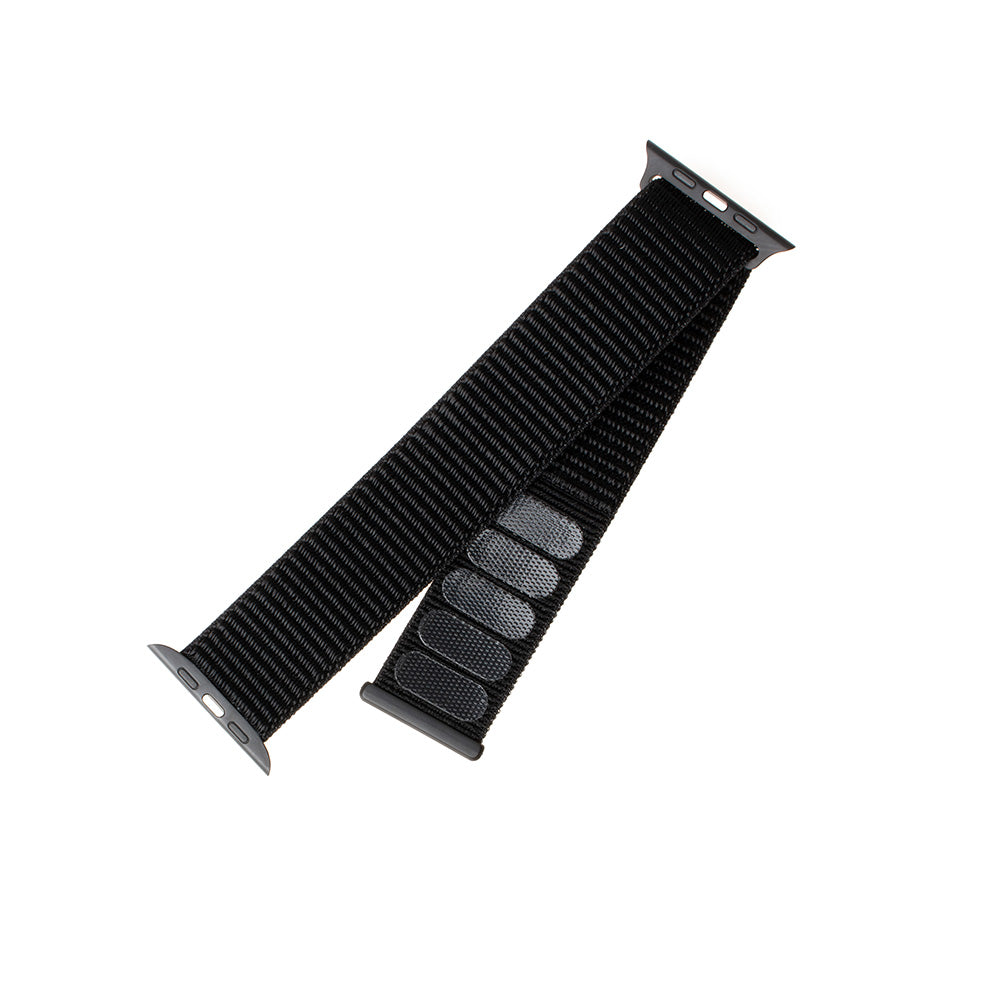Fixed Nylon-rem för Apple Watch 49mm / 46mm / 45mm / 44mm / 42mm Series, Svart