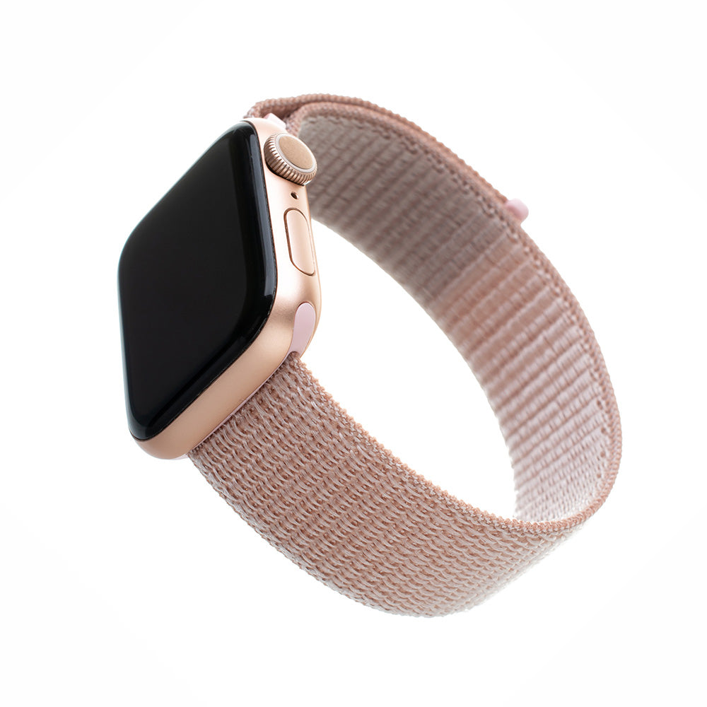 Fixed Nylon-band för Apple Watch 49mm / 46mm / 45mm / 44mm / 42mm Series, Roséguld