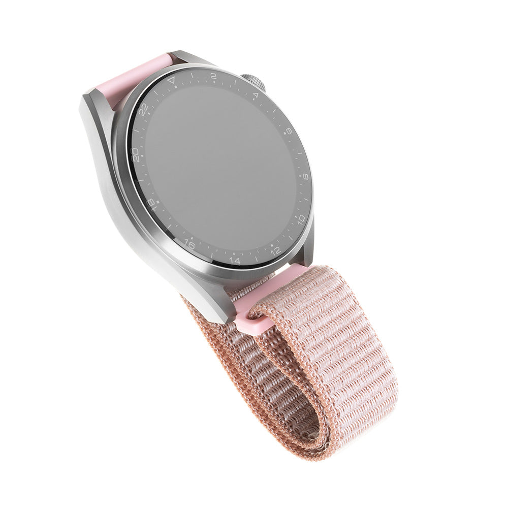 Fixed Nylon Strap for Samsung Galaxy Watch / Huawei Watch Series, 20mm, Rose Gold