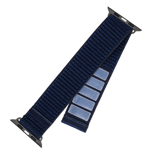 Fixed Nylon Sporty klockarmband för Apple Watch 42mm / 41mm / 40mm / 38mm Series, Mörkblå