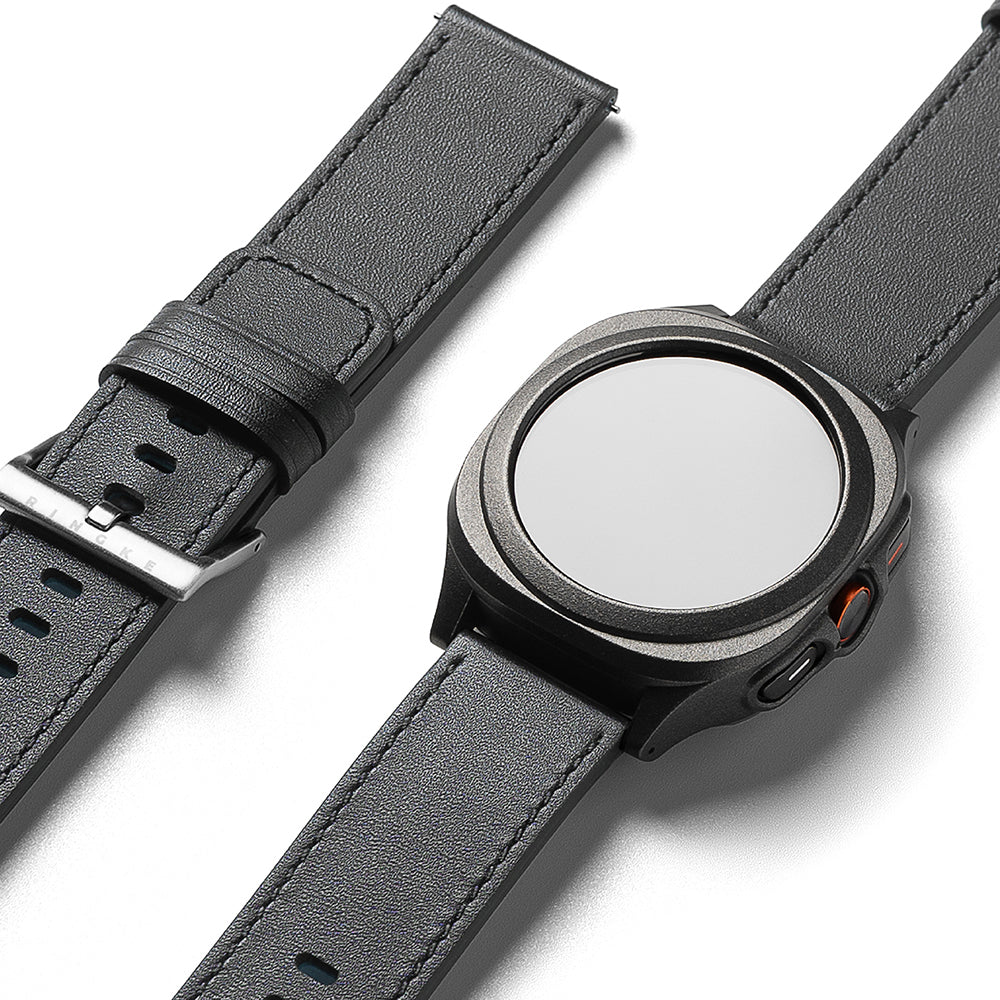 Ringke One Basic Bold rem för Fossil Watch / Mobvoi Watch / Suunto Watch Series, 24mm, Svart