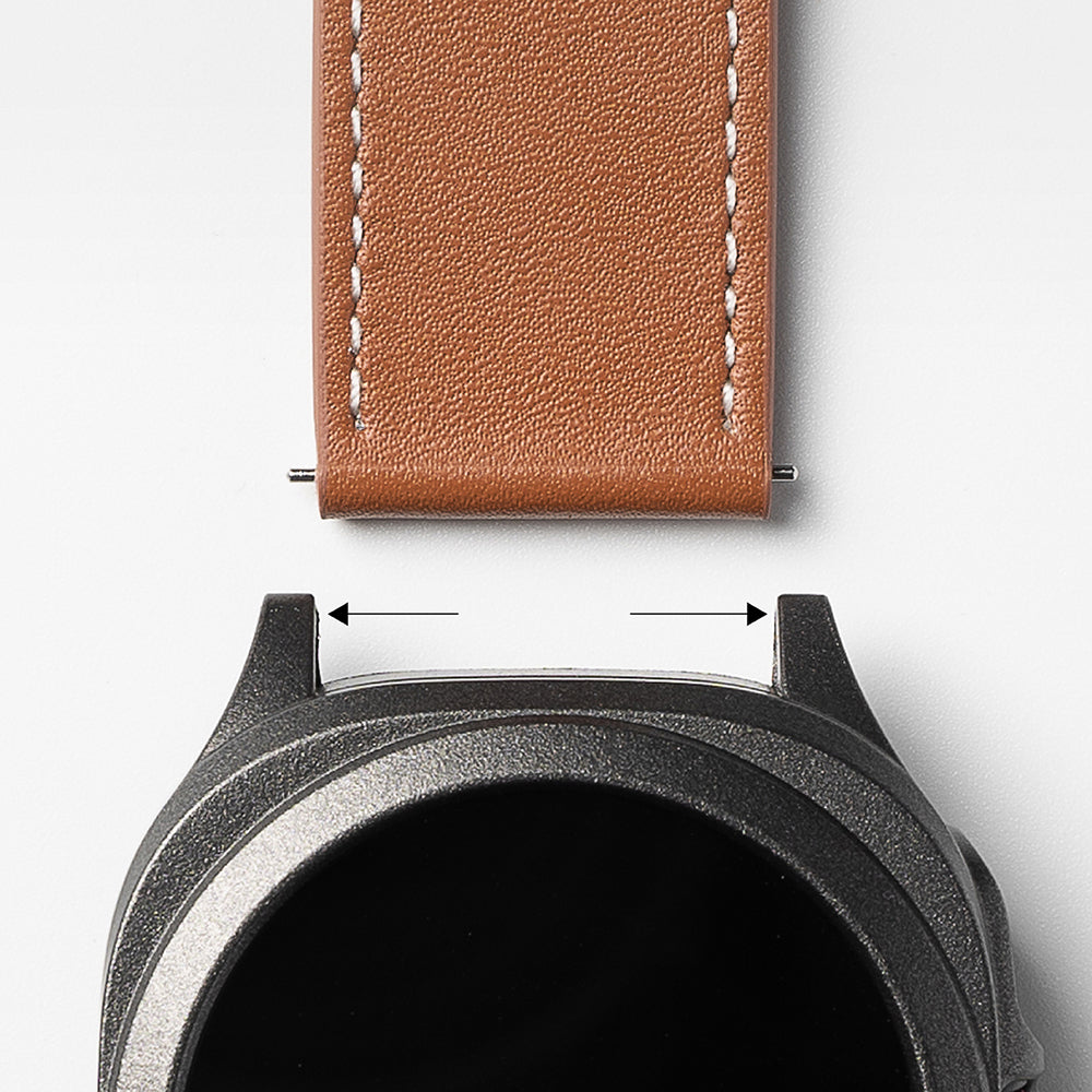 Ringke One Basic Bold rem för Fossil Watch / Mobvoi Watch / Suunto Watch Series, 24mm, Svart