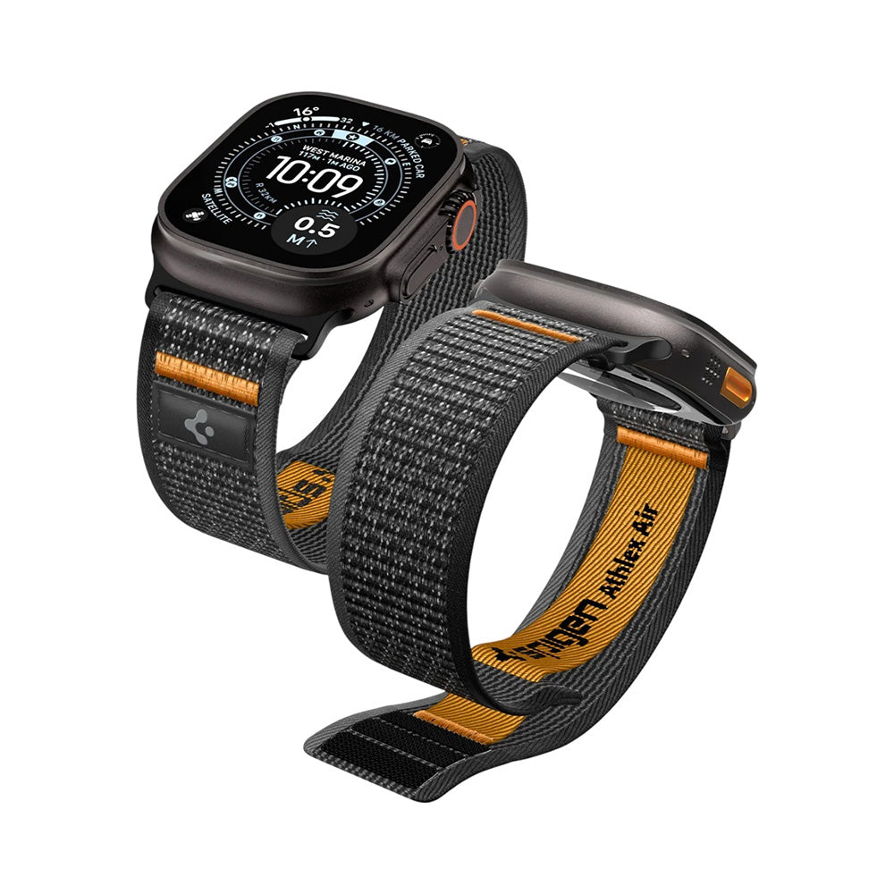 Spigen Athlex Air 2 rem för Apple Watch 49mm / 46mm / 45mm / 44mm Series, Orange AMP10607