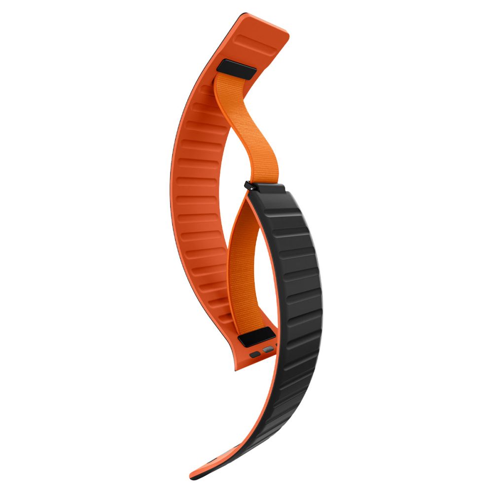 Spigen Athlex Air M-band för Apple Watch 49mm / 46mm / 45mm / 44mm-serien, svart orange AMP11534