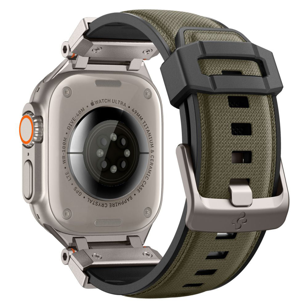 Spigen DuraPro Armor rem för Apple Watch 49mm / 46mm / 45mm / 44mm / 42mm Series, Grön AMP09102