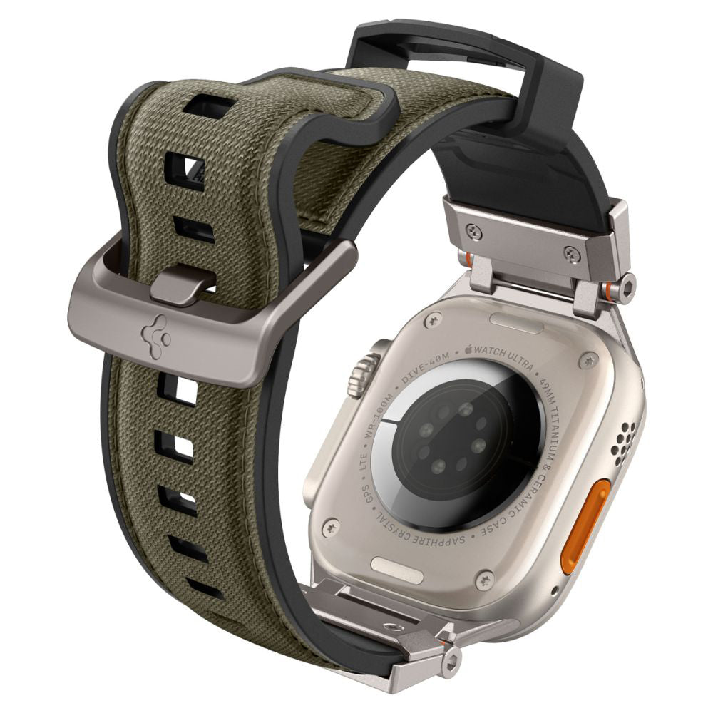 Spigen DuraPro Armor rem för Apple Watch 49mm / 46mm / 45mm / 44mm / 42mm Series, Grön AMP09102