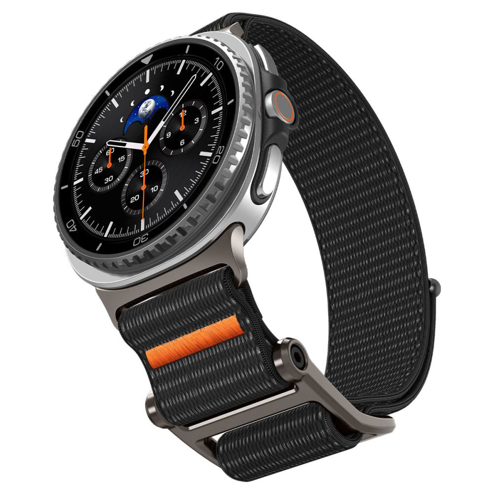 Spigen DuraPro Flex rem för Samsung Galaxy Watch8 / Watch8 Classic Series, Svart AMP10116
