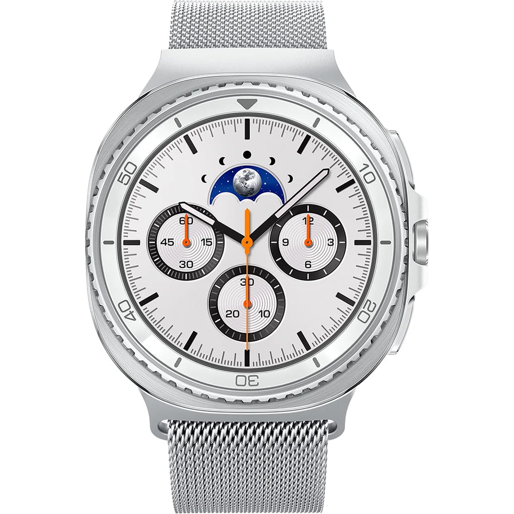 Spigen Metal Fit-armband för Samsung Galaxy Watch9 / Watch8 / Watch8 Classic-serien, Silver AMP10121