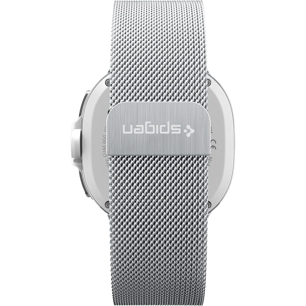 Spigen Metal Fit-armband för Samsung Galaxy Watch9 / Watch8 / Watch8 Classic-serien, Silver AMP10121