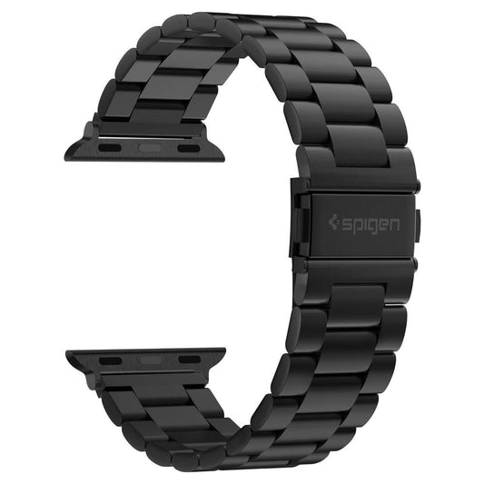 Spigen Modern Fit klockarmband för Apple Watch 49mm / 46mm / 45mm / 44mm / 42mm Series, Svart